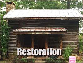 Historic Log Cabin Restoration  Currituck County, North Carolina